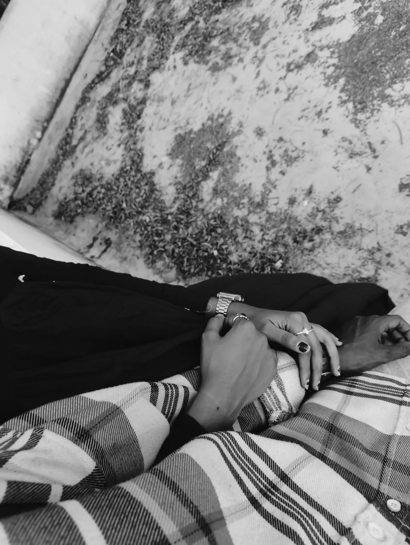 Photo by Jyothi🎀 on February 14, 2026. May be a black-and-white image of cigarette, headscarf and text.