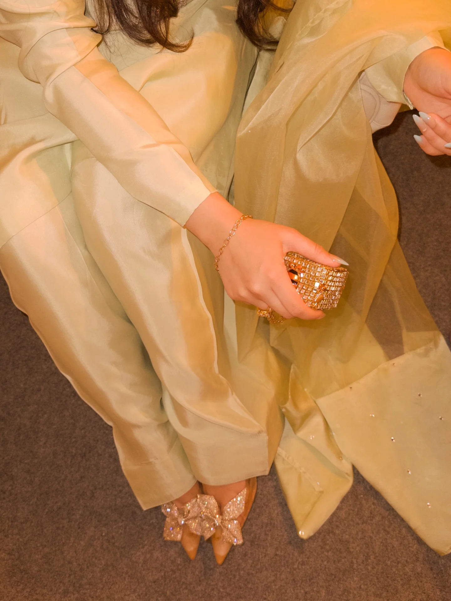 Photo by Areeba Pasha on February 15, 2026. May be an image of one or more people, henna, net and text.