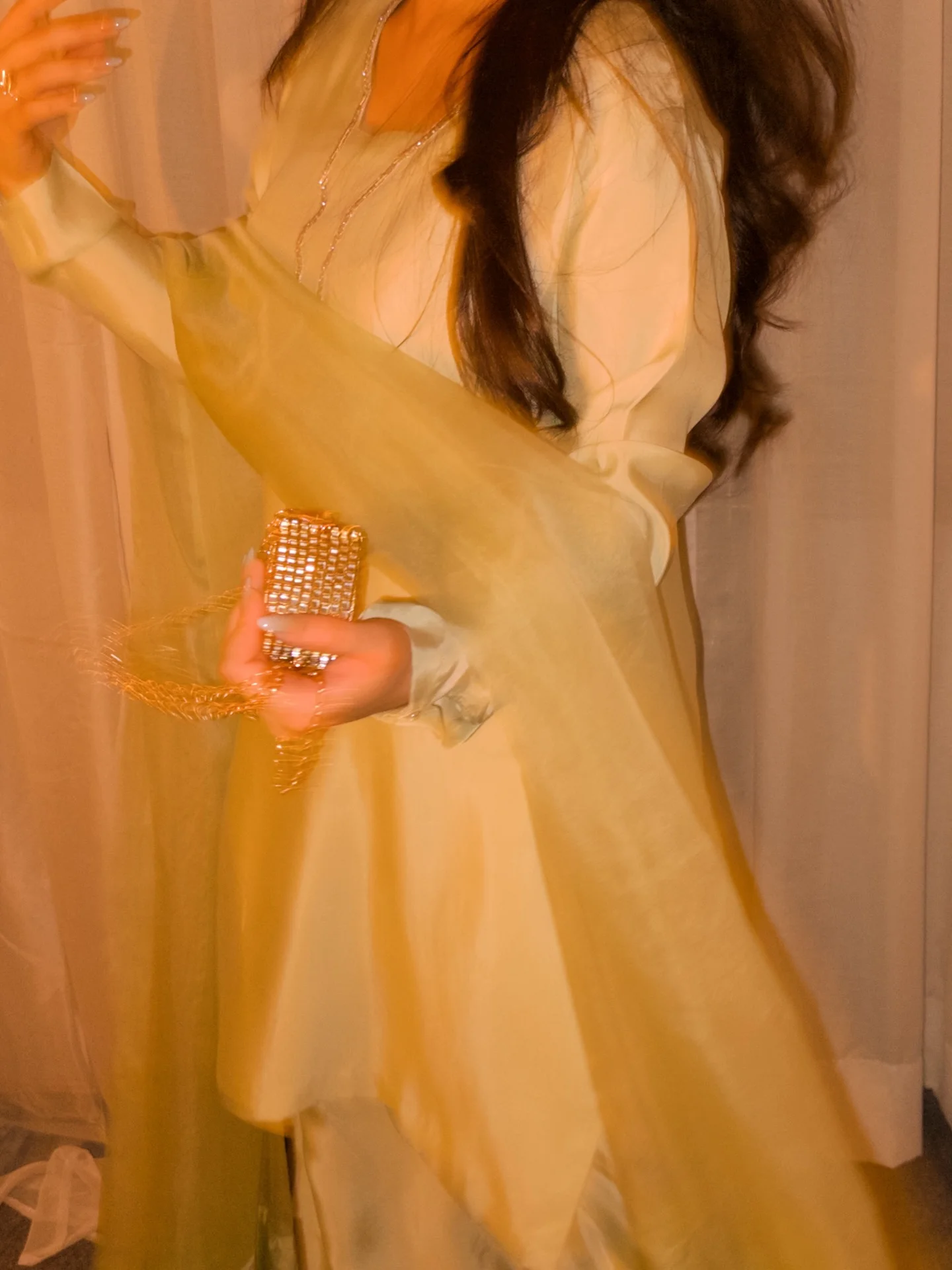 Photo by Areeba Pasha on February 15, 2026. May be an image of one or more people, makeup, candle holder, candle and text.