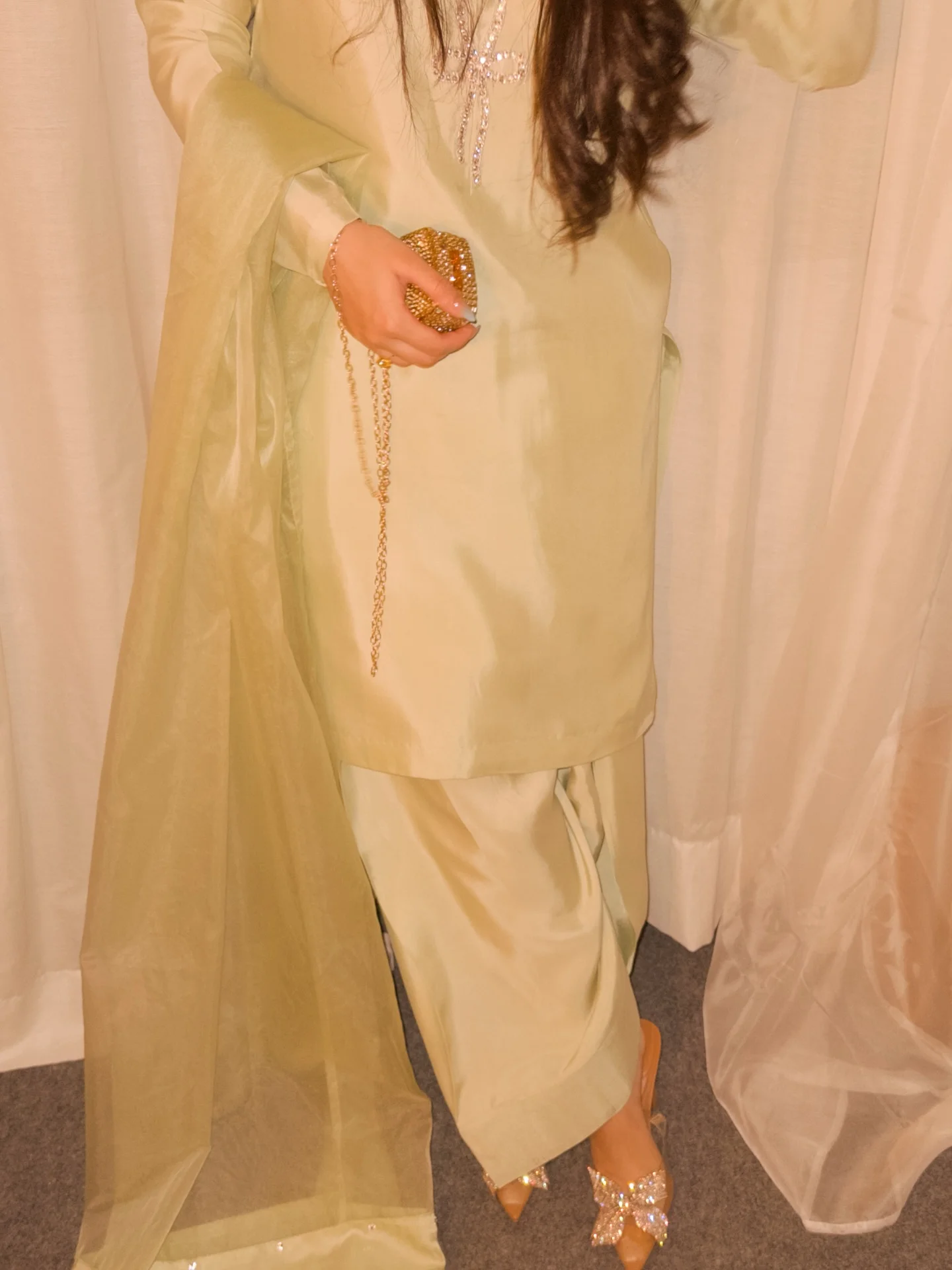 Photo by Areeba Pasha on February 15, 2026. May be an image of shawl and text.