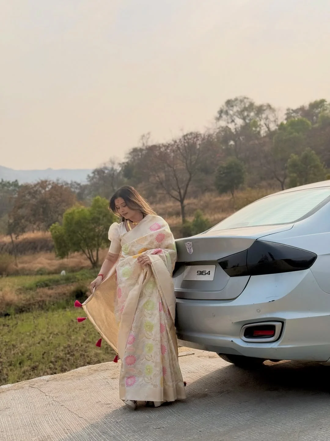 Photo shared by Aarti on February 17, 2026 tagging @aarti_thorve29. May be an image of car, road and text.