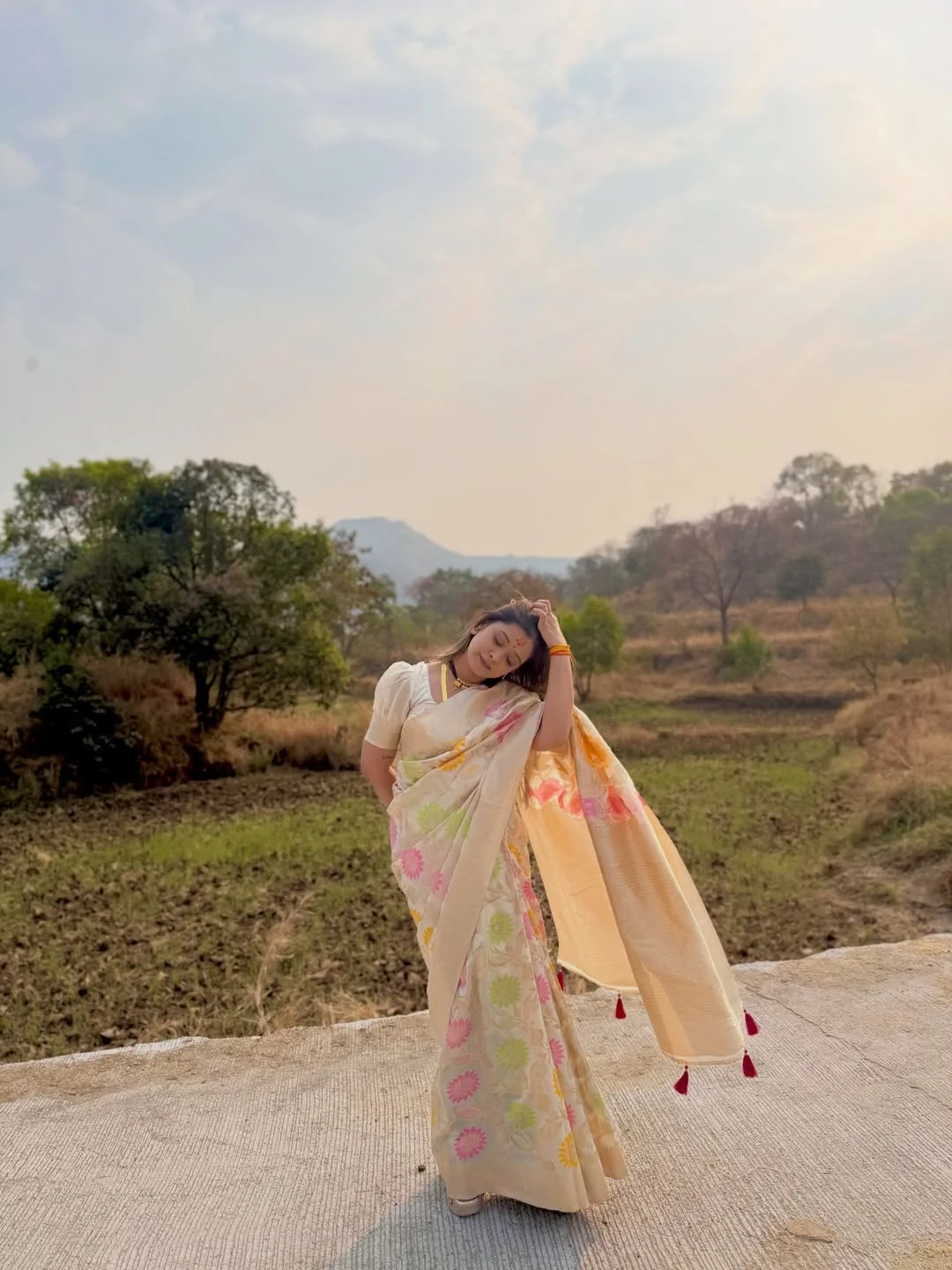 Photo shared by Aarti on February 17, 2026 tagging @aarti_thorve29. May be an image of outdoors and text.