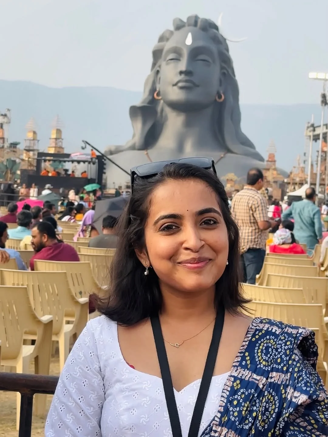 Photo shared by Aashika on February 15, 2026 tagging @aashikagowda. May be an image of temple, statue and text.