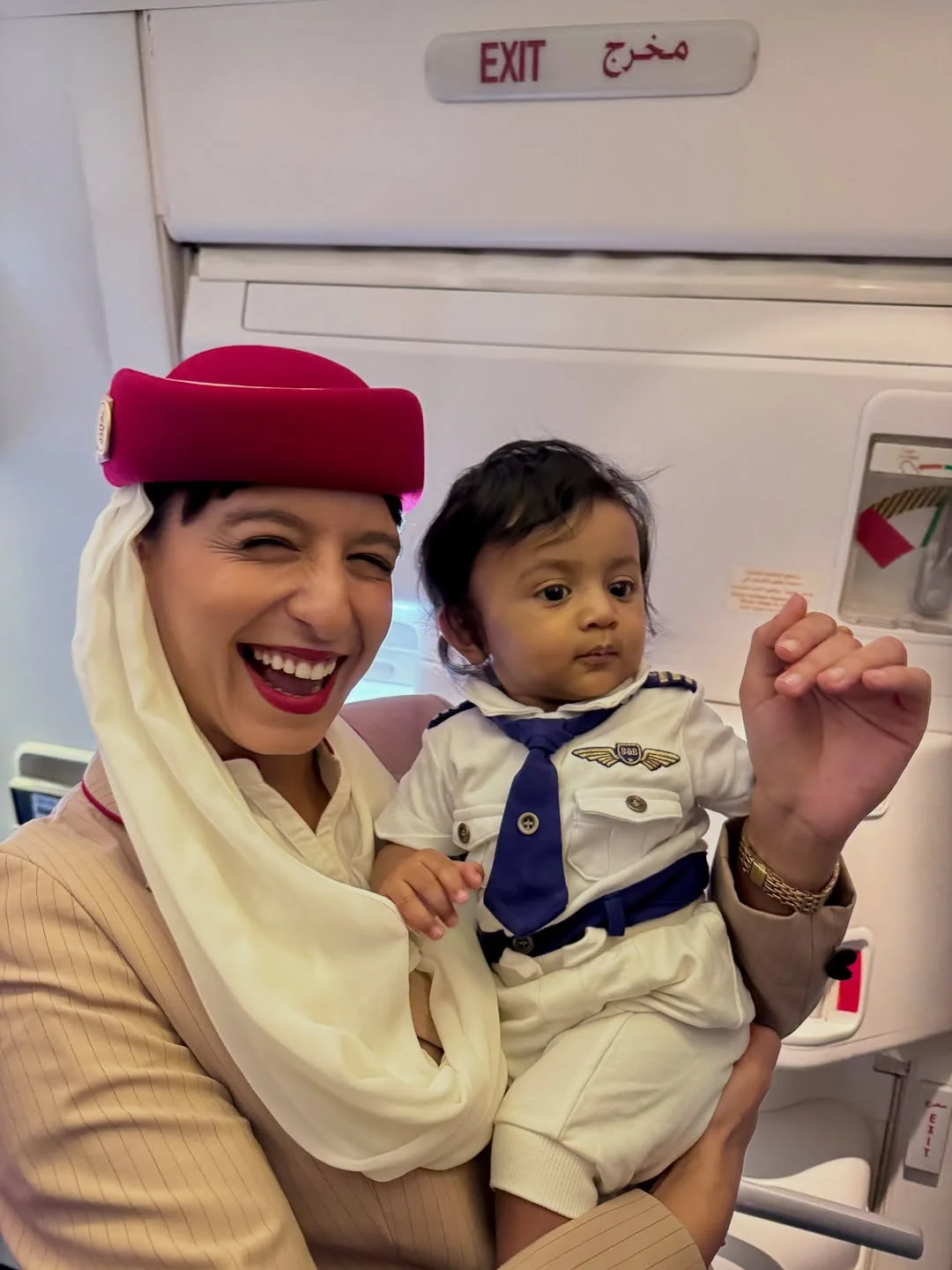 Photo shared by @trevin_avinash on February 18, 2026 tagging @actor_avinash_official, and @tresa_on_board. May be an image of airplane and text.