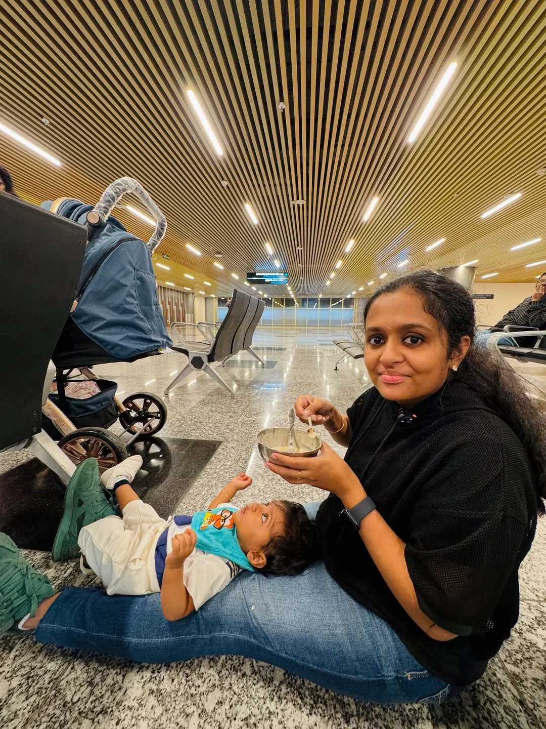 Photo by Avinash Ashok on February 15, 2026. May be a selfie of one or more people, people smiling, people sleeping, sling and text.