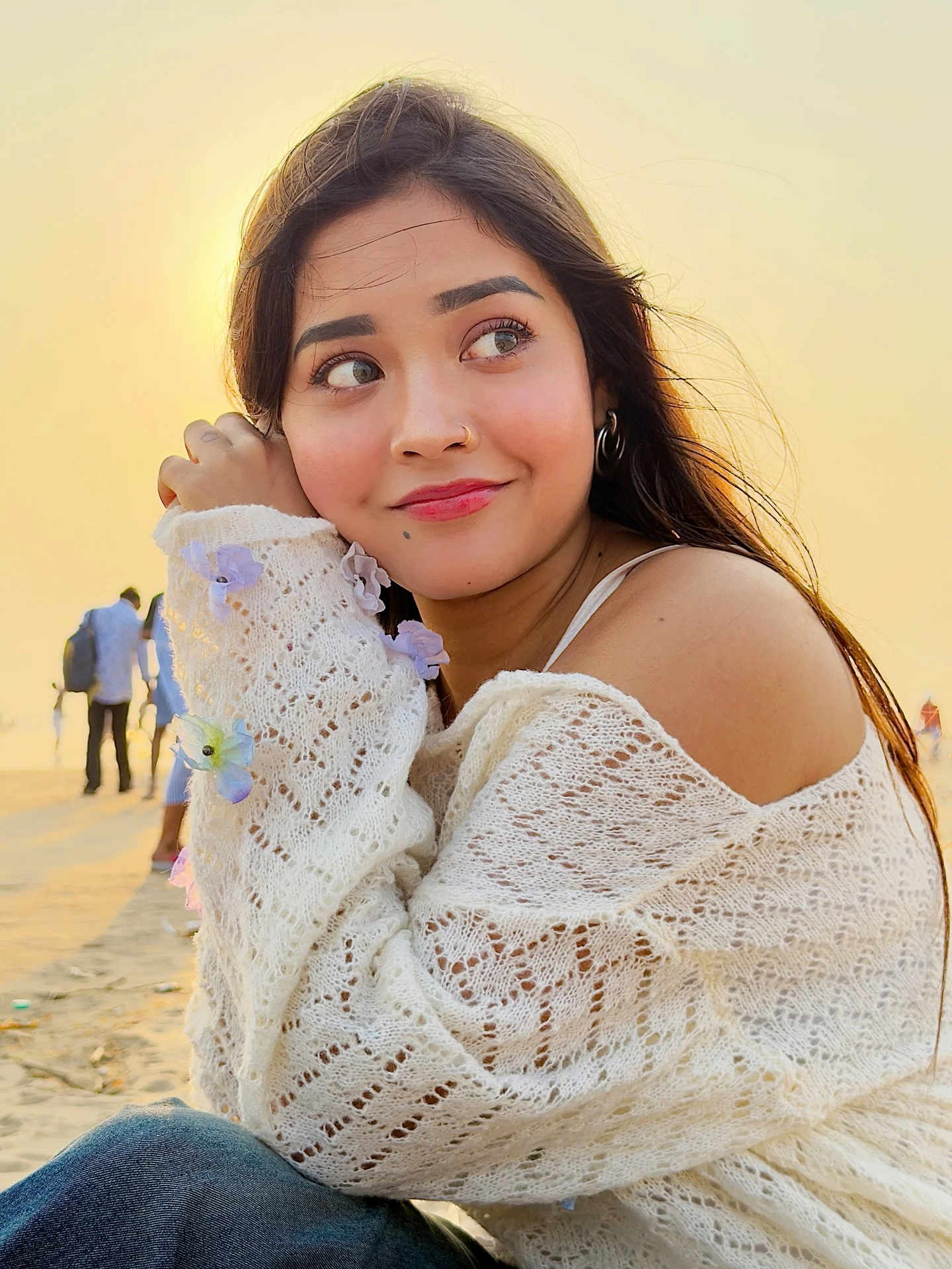 Photo shared by Aimi Gogoi on February 13, 2026 tagging @aimi2.0_, and @aimiggi. May be a closeup of one or more people, makeup, people smiling, turban, outdoors and text.