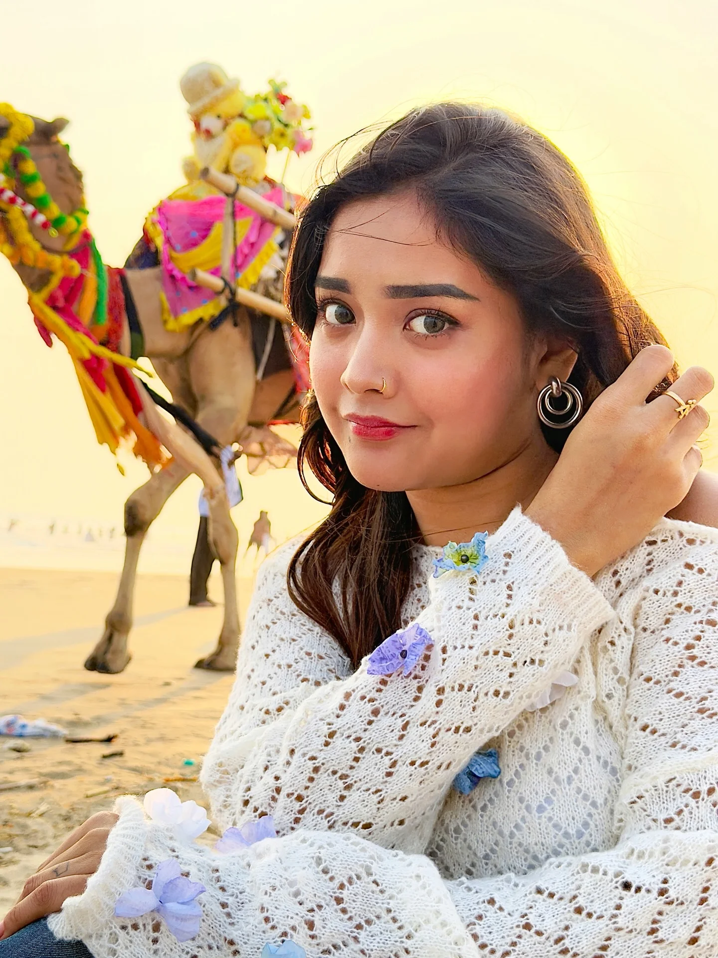 Photo shared by Aimi Gogoi on February 13, 2026 tagging @aimi2.0_, and @aimiggi. May be an image of Bactrian camel, outdoors and text.