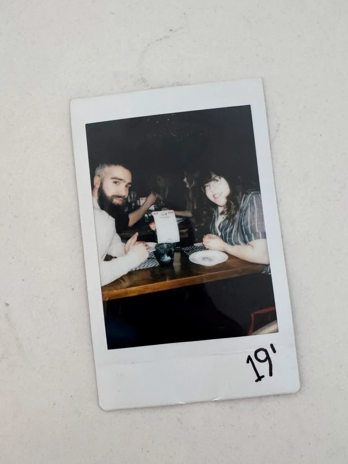 Photo by Alicia Mccarvell on February 15, 2026. May be an image of one or more people, beard, polaroid and text.