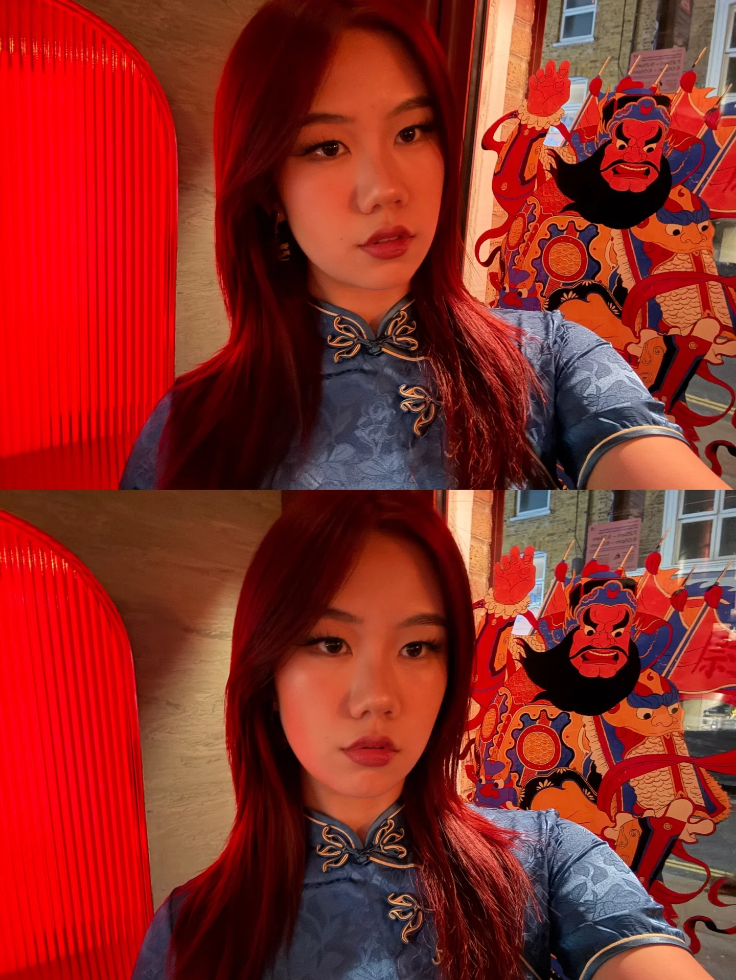 Photo by Amanda Sze 🥰 on February 25, 2026. May be an image of one or more people, hair, brick wall and text.