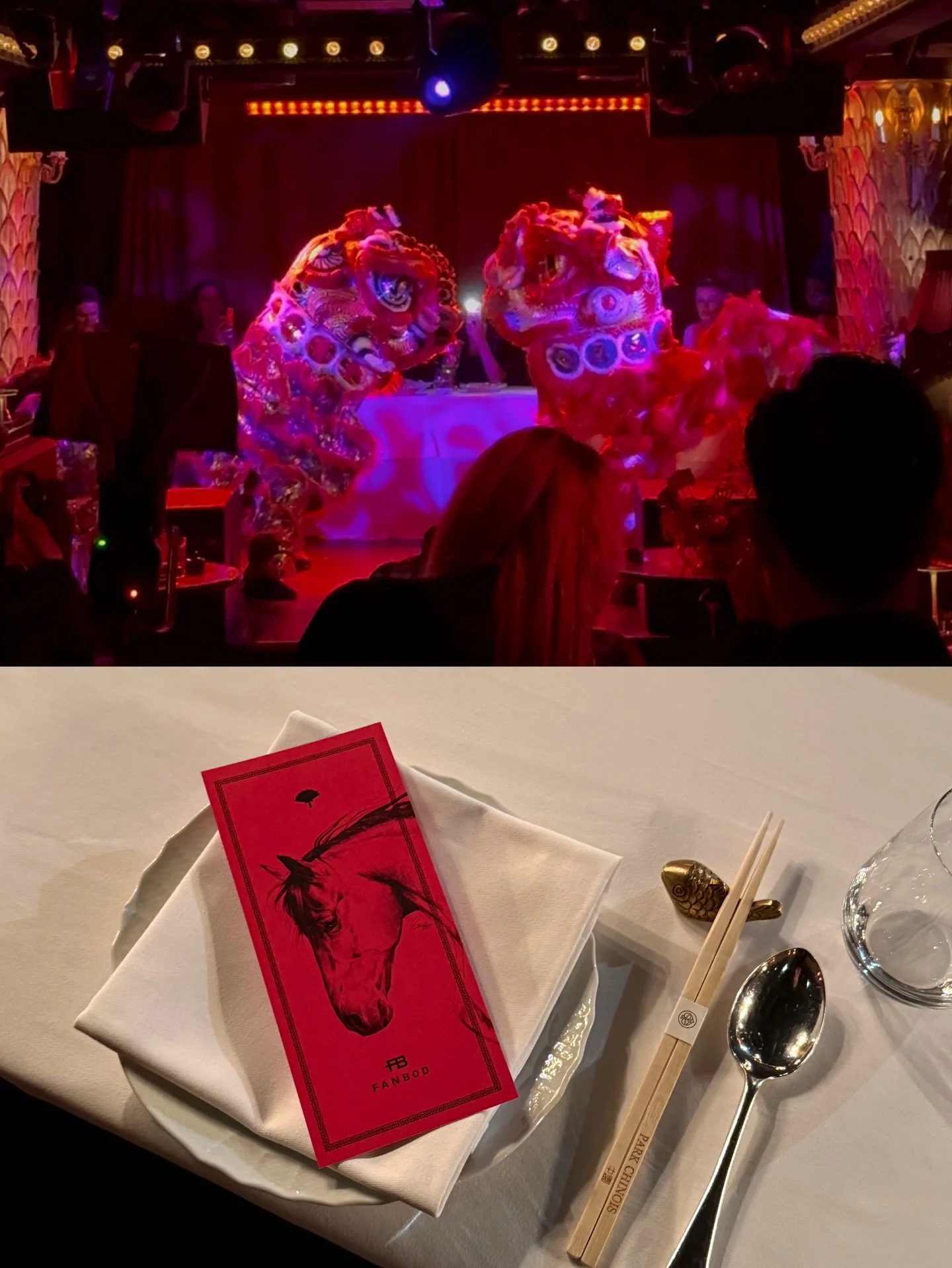 Photo by Amanda Sze 🥰 on February 25, 2026. May be an image of napkin ring, napkin, tablecloth, fork and text.