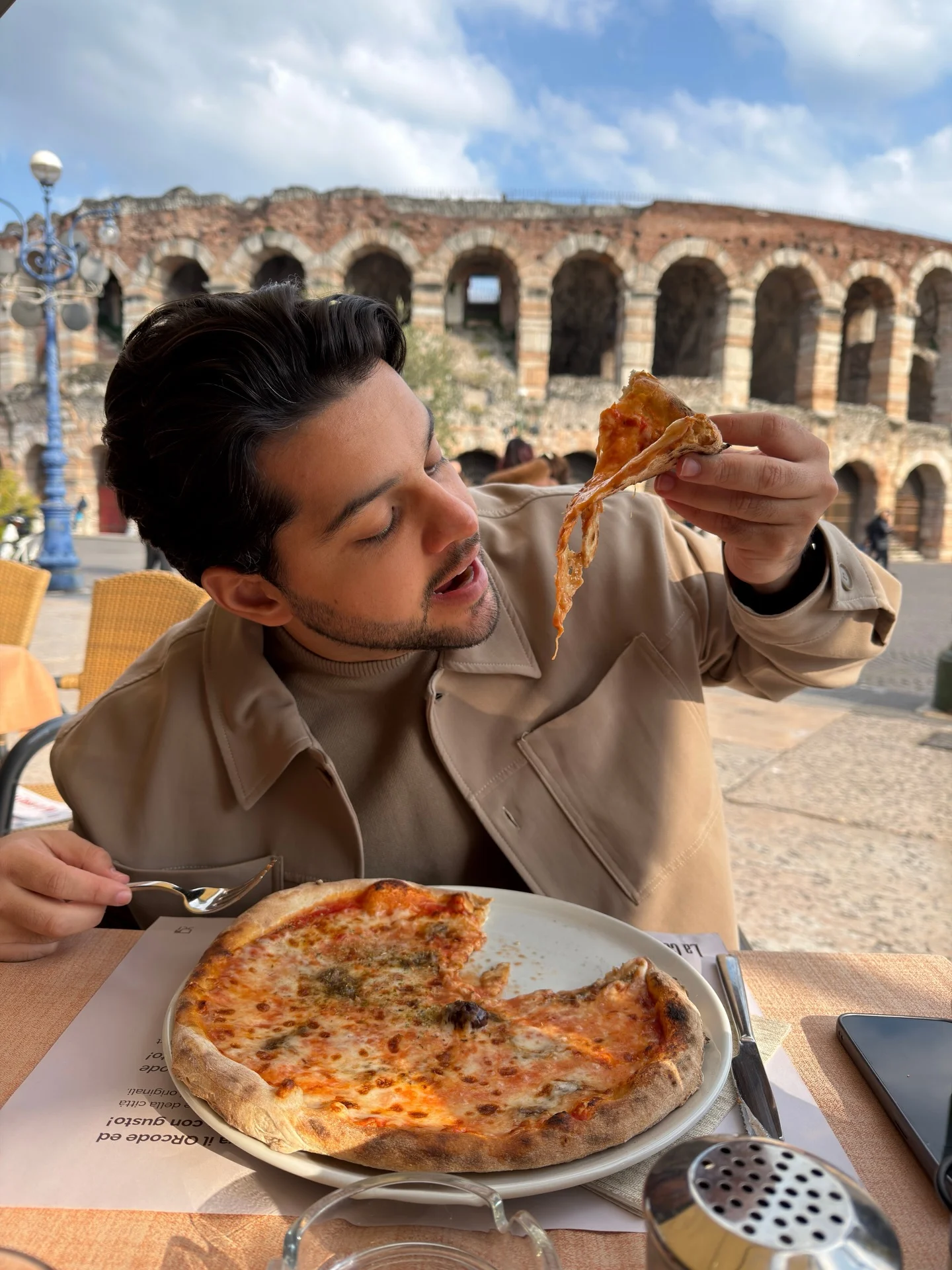 Photo by Amanda Gomes on March 25, 2026. May be an image of pizza and text.