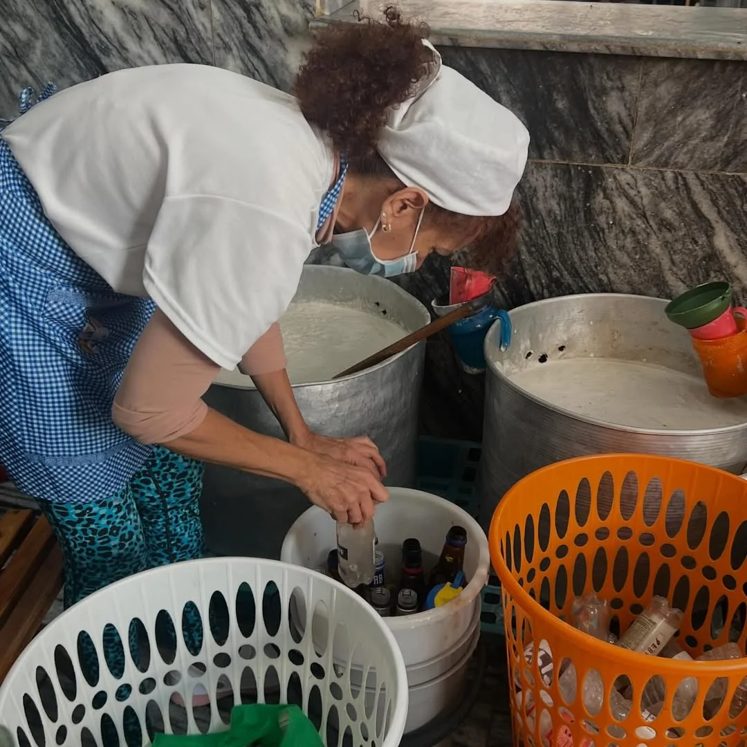 Photo by IFCO on March 24, 2026. May be an image of one or more people, tofu, sugarcane, bucket and text.