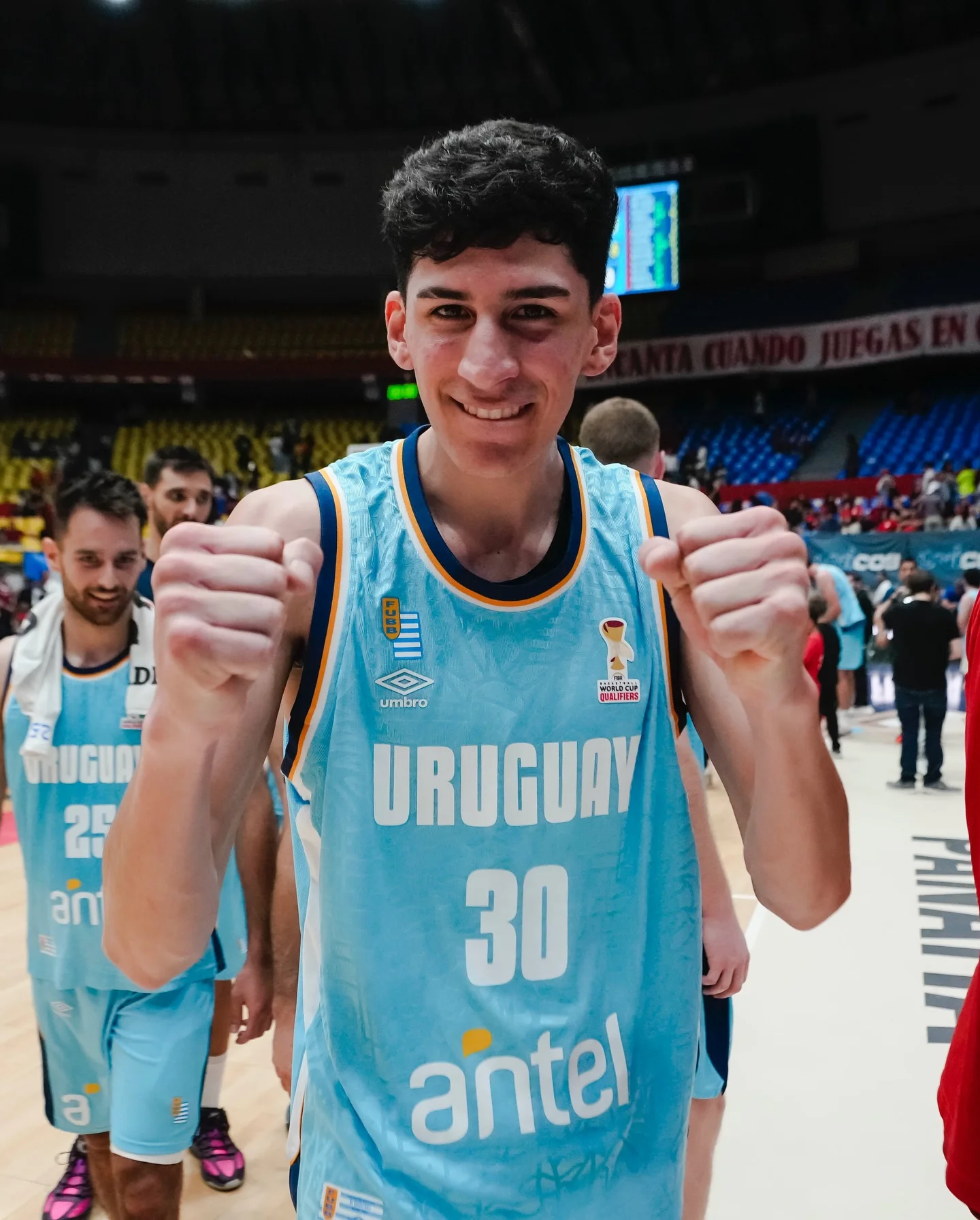 Photo by FIBA AmeriCup on March 04, 2026. May be an image of basketball, stadium and text.