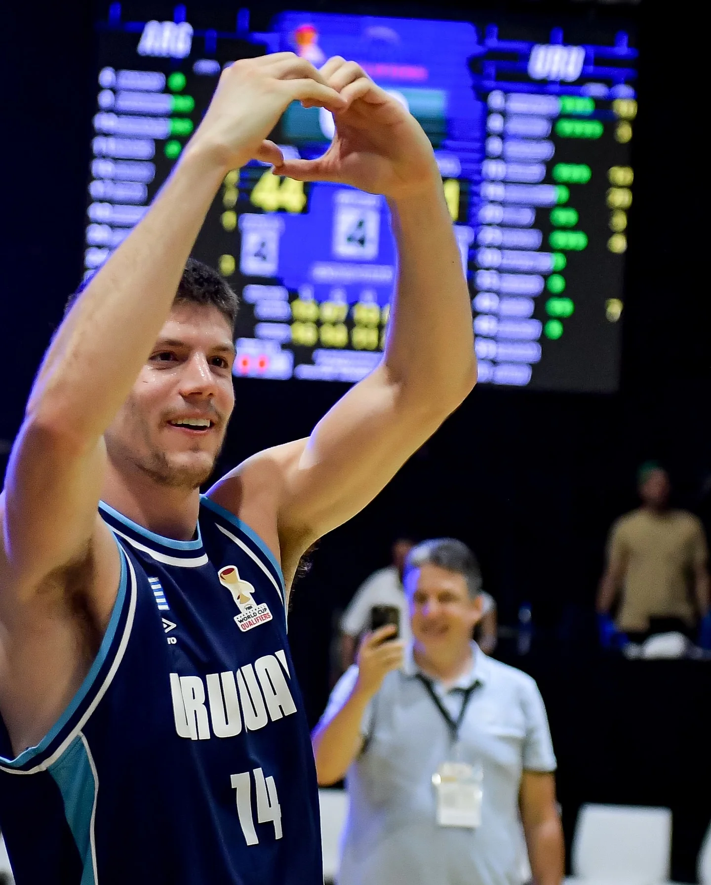 Photo by FIBA AmeriCup on March 04, 2026. May be an image of basketball, stadium and text.