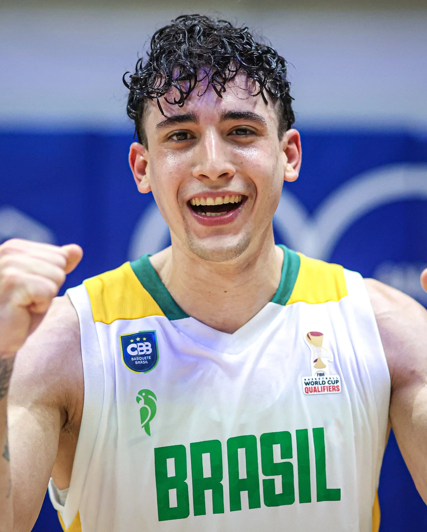 Photo by FIBA Basketball World Cup on March 02, 2026. May be an image of basketball and text that says 'CBB OuE ഫകക WORLD CUP A ጓ QUALIFIERS QUALIFIERS BRASIL'.