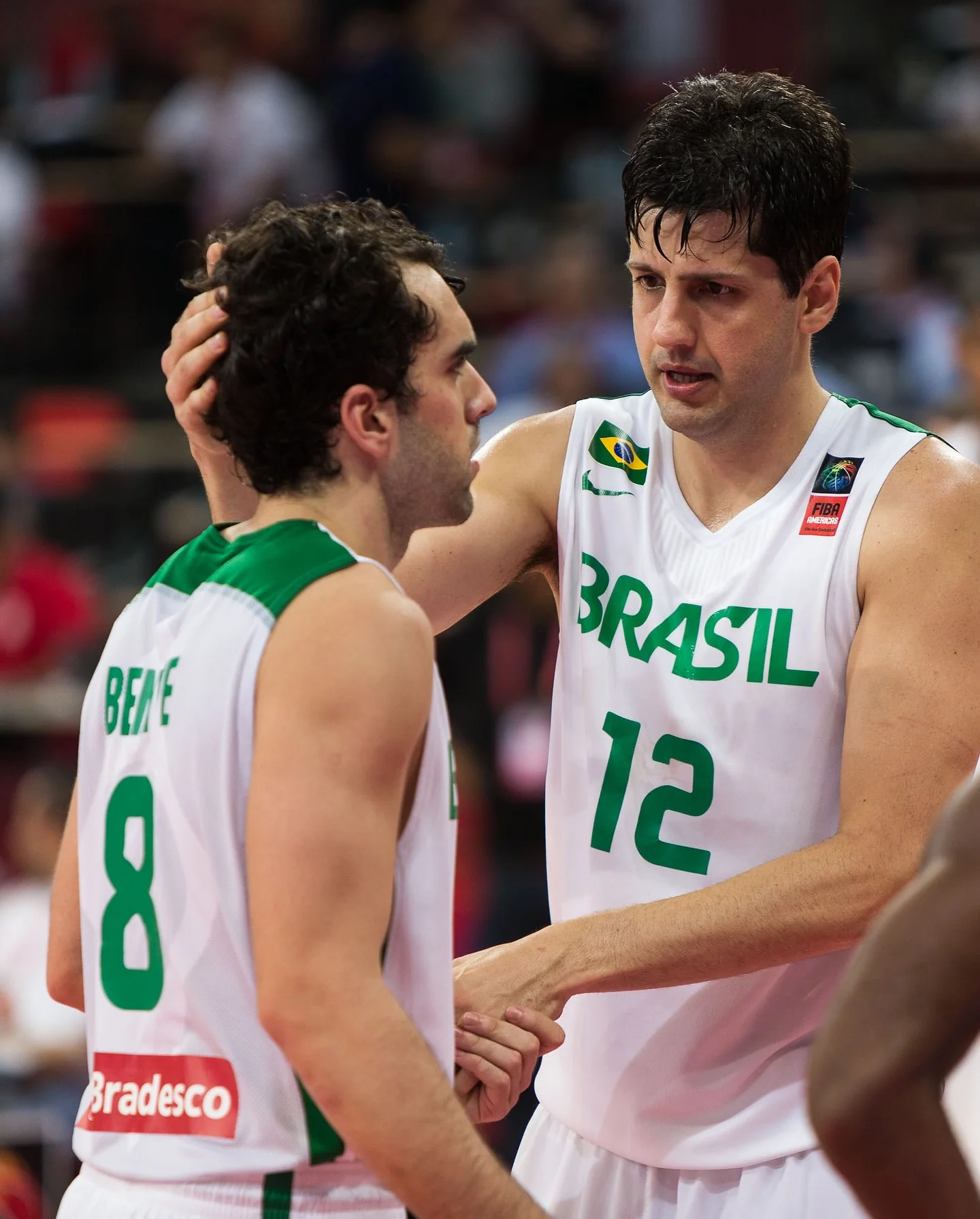 Photo by FIBA AmeriCup on March 25, 2026. May be an image of basketball and text that says 'HBH আम か BRASIL 12 BENE 8 Bradesco'.