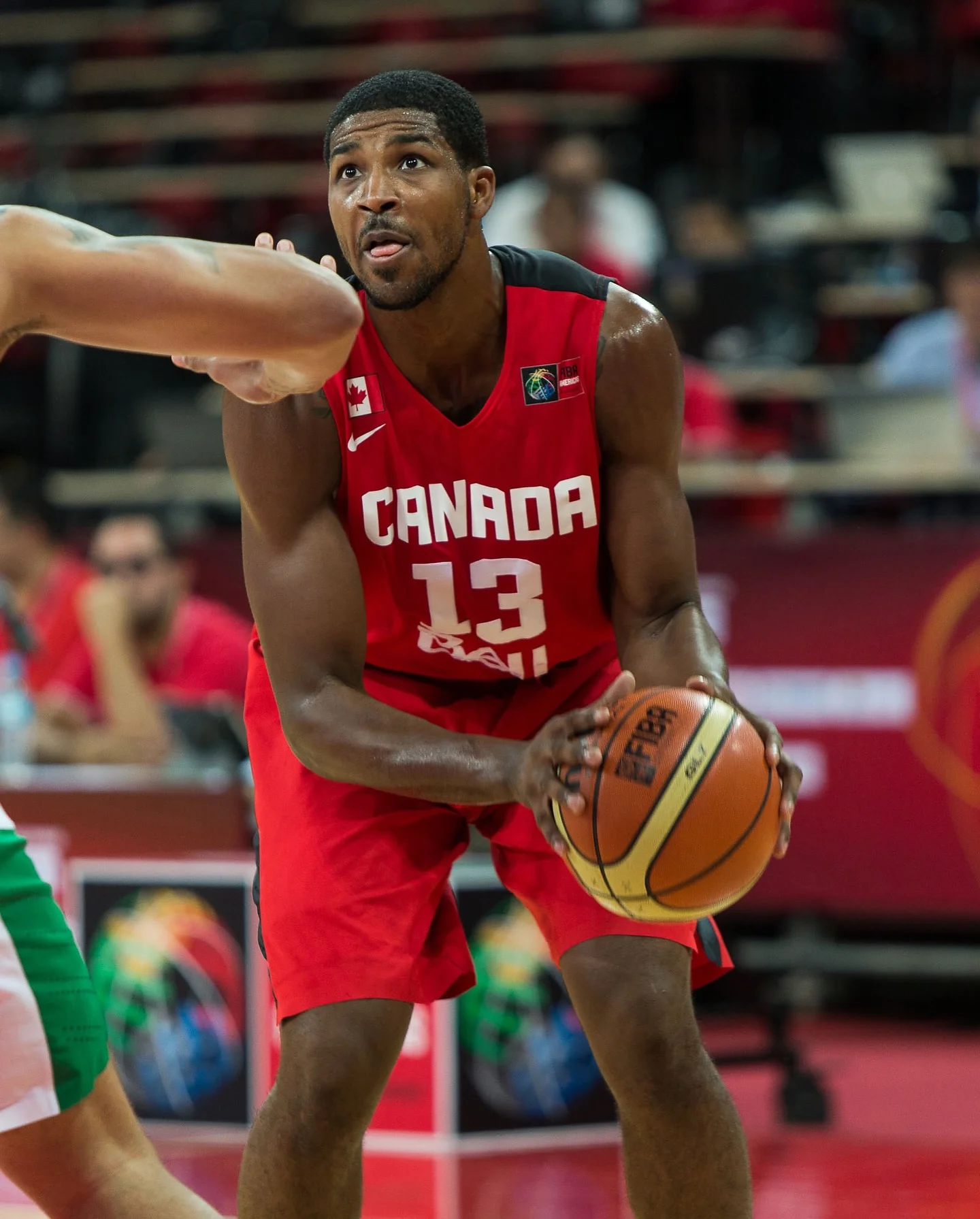 Photo by FIBA AmeriCup on March 25, 2026. May be an image of basketball, ball, stadium and text.