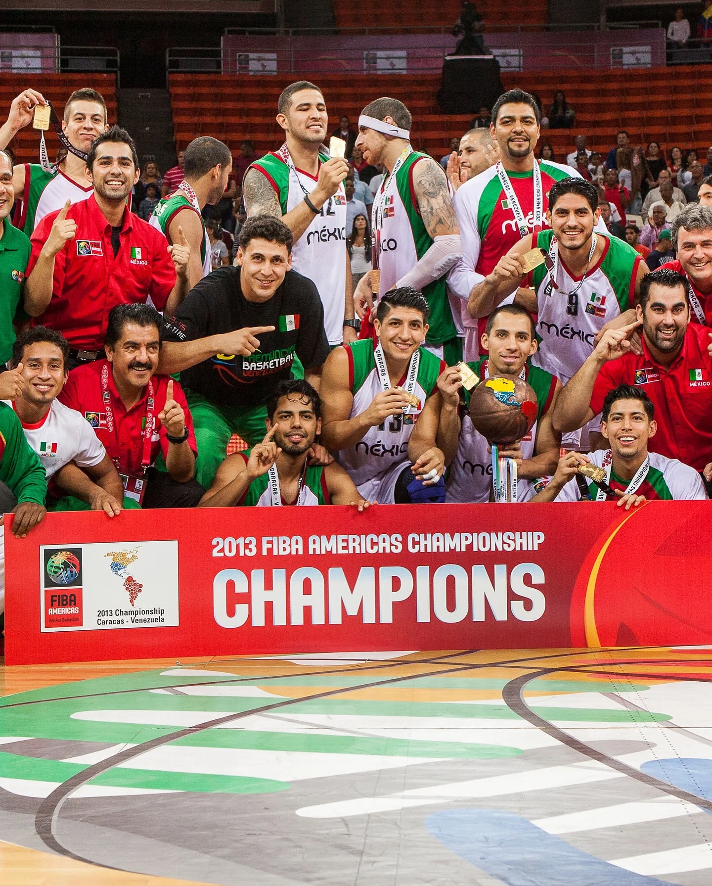 Photo by FIBA AmeriCup on March 25, 2026. May be an image of basketball, soccer, stadium and text that says 'πέχι +1 E53 BASKETERL FIBA AMERICAS 2013C 13Championahip o Ceraces Vereanela 2013 FIBA AMERICAS CHAMPIONSHIP CHAMPIONS'.