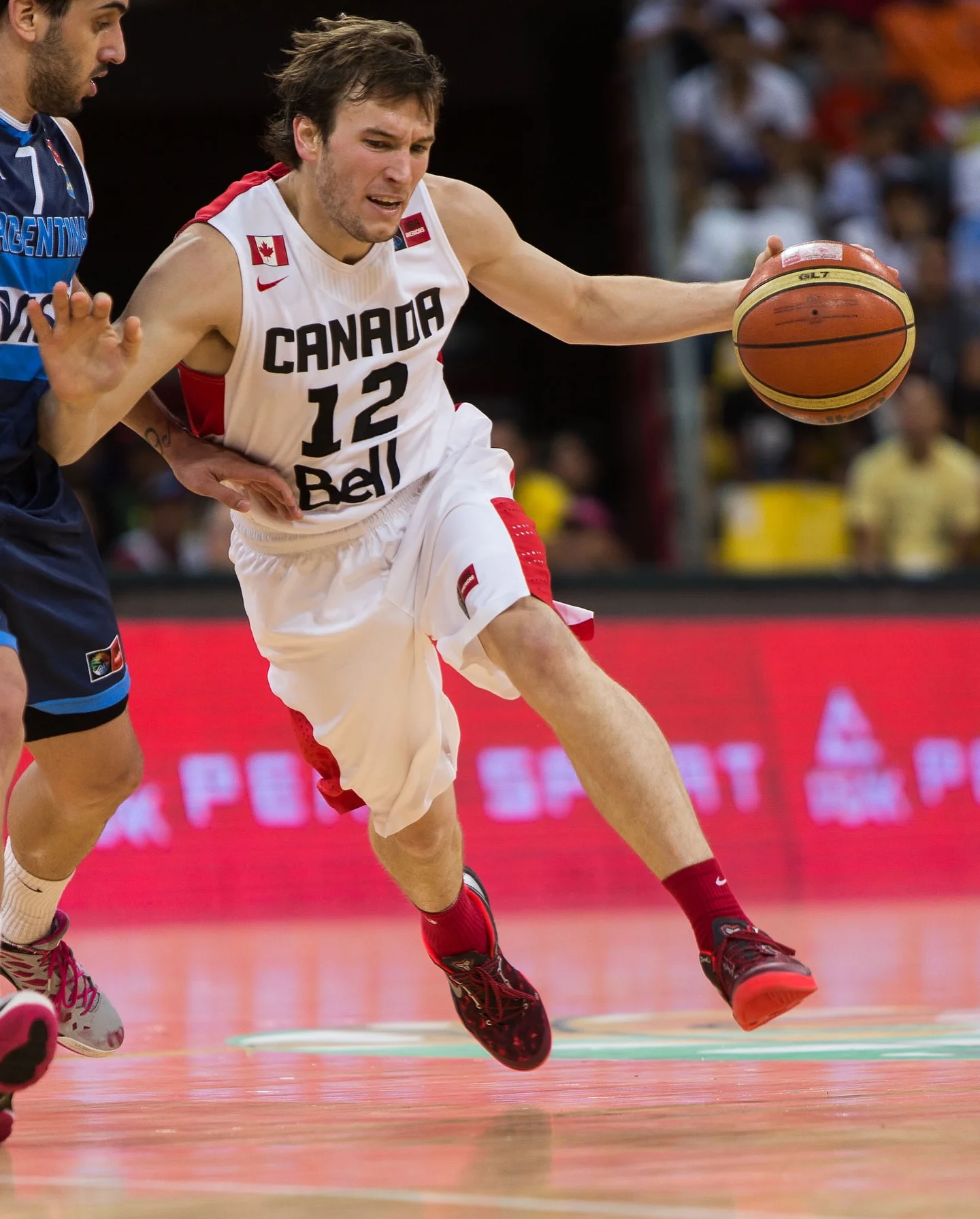 Photo shared by FIBA AmeriCup on March 25, 2026 tagging @canadabasketball. May be an image of basketball, ball and text.
