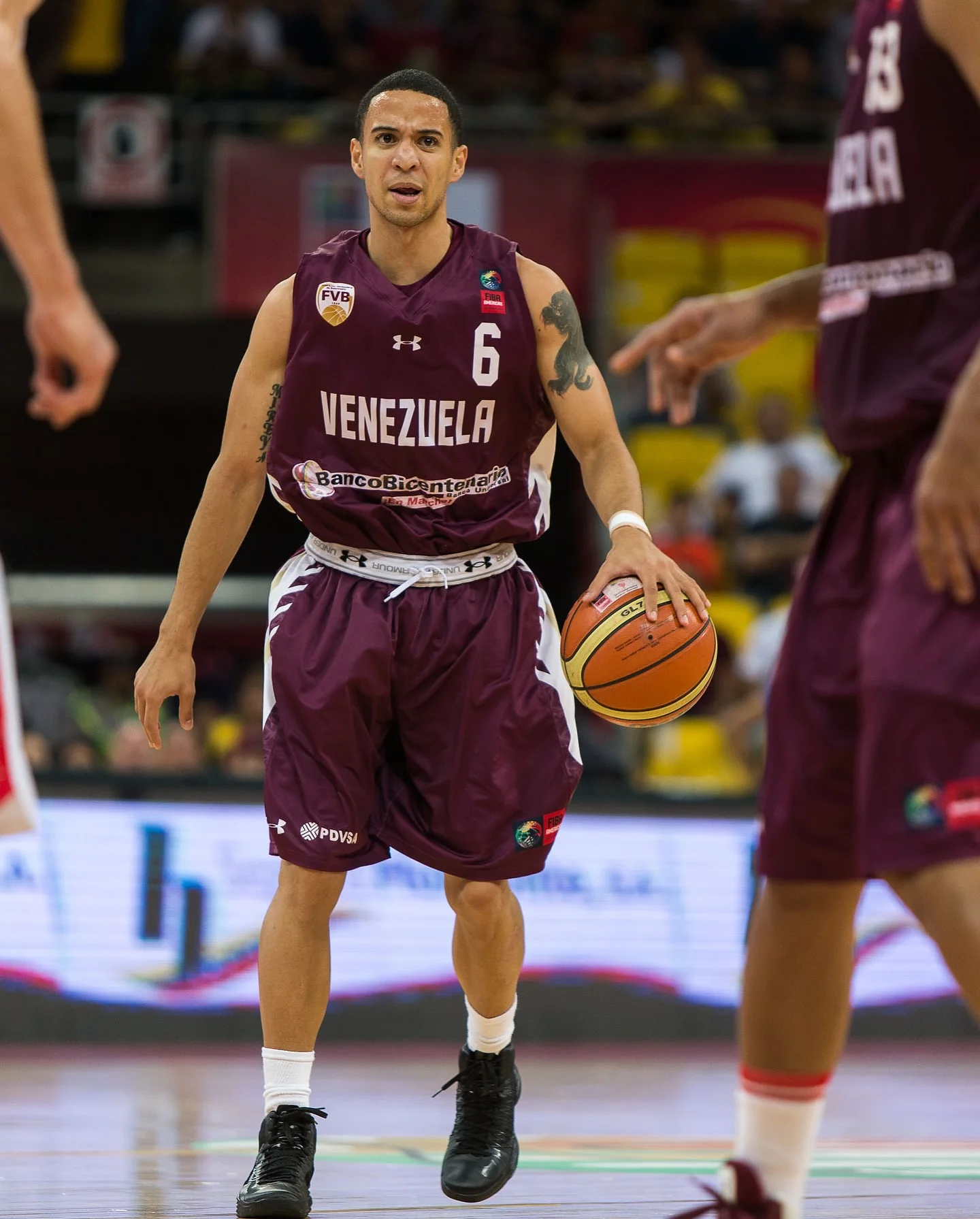 Photo by FIBA AmeriCup on March 25, 2026. May be an image of basketball, ball, stadium and text.