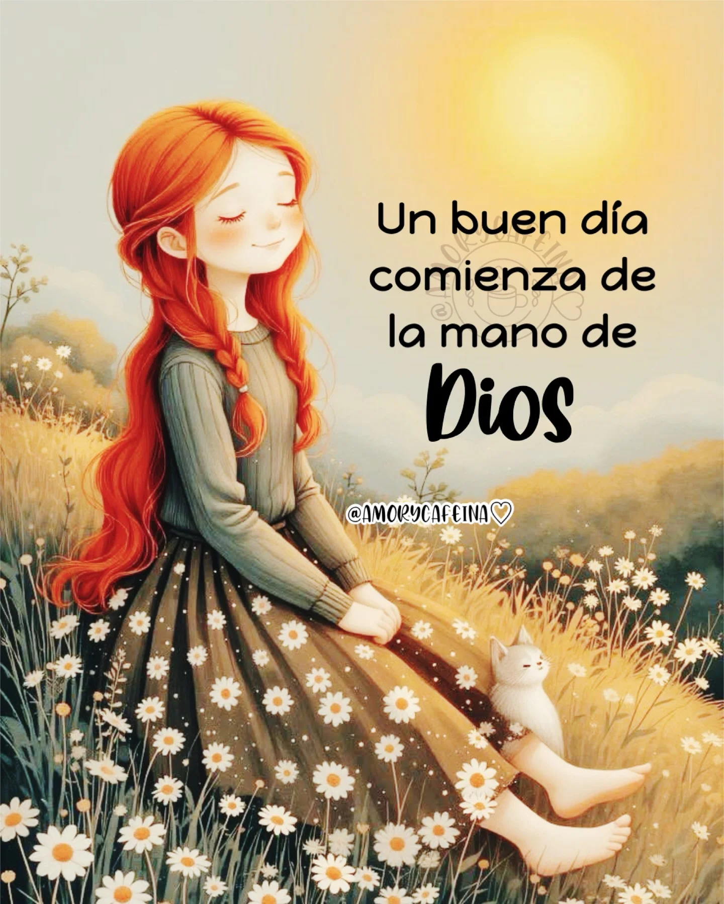 Photo by Frases de motivación - Frases de vida - Mensajes cristianos on March 02, 2026. May be an image of text that says 'Un buen día comienza de la mano de Dios @AMORYCAFCINAC @AMO'.