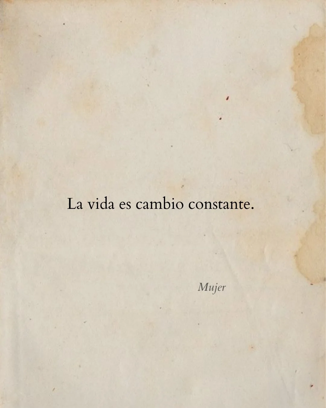 Photo by Luz en letras on February 13, 2026. May be a doodle of book and text that says 'La vida es cambio constante. Mujer'.