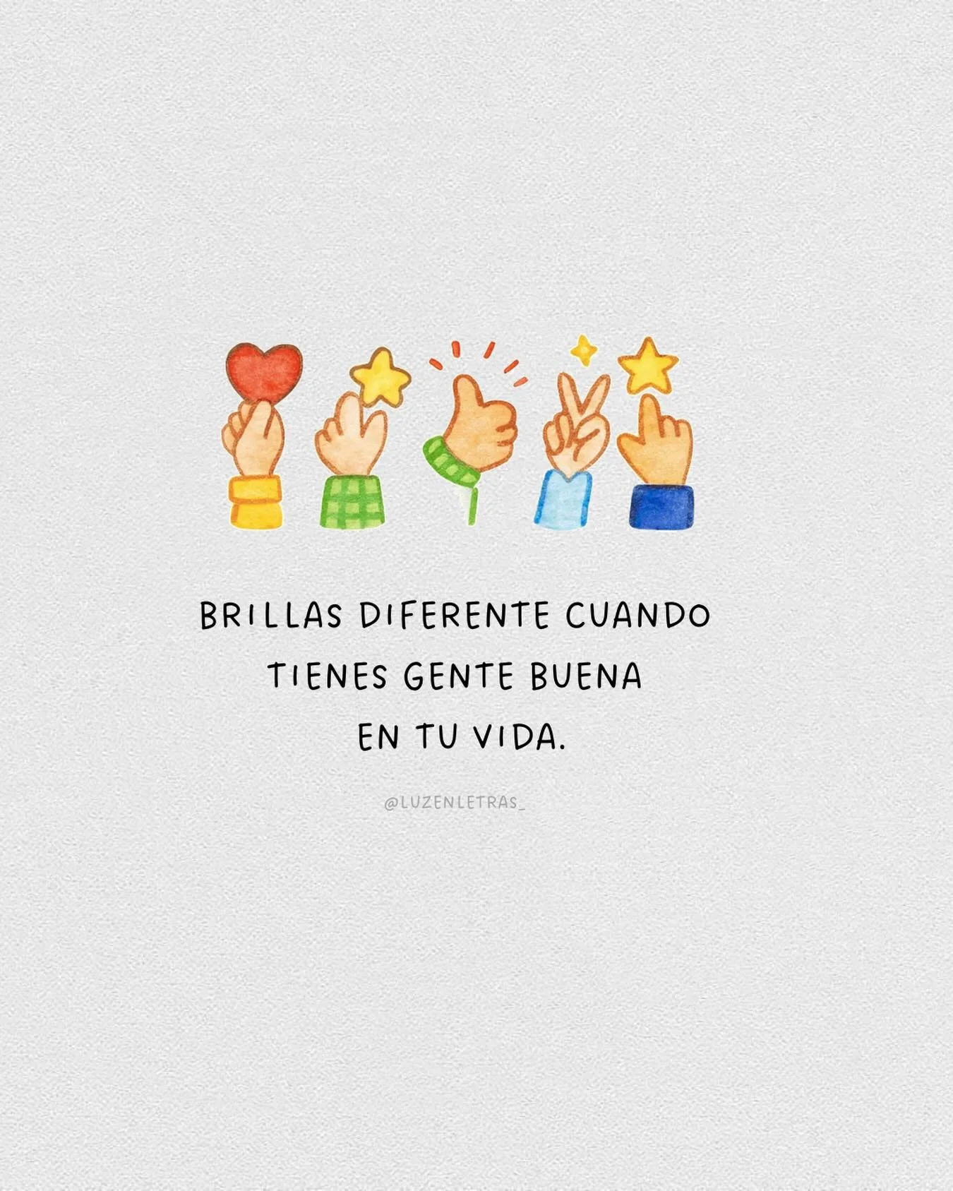 Photo shared by Luz en letras on February 21, 2026 tagging @luzenletras_. May be pop art of poster and text that says 'BRILLASDIFERENTECUANDO BRILLAS DIFERENTE CUANDO TIENES TIENES GENTE BUENA EN TU VIDA. @LUZENLETRAS_'.