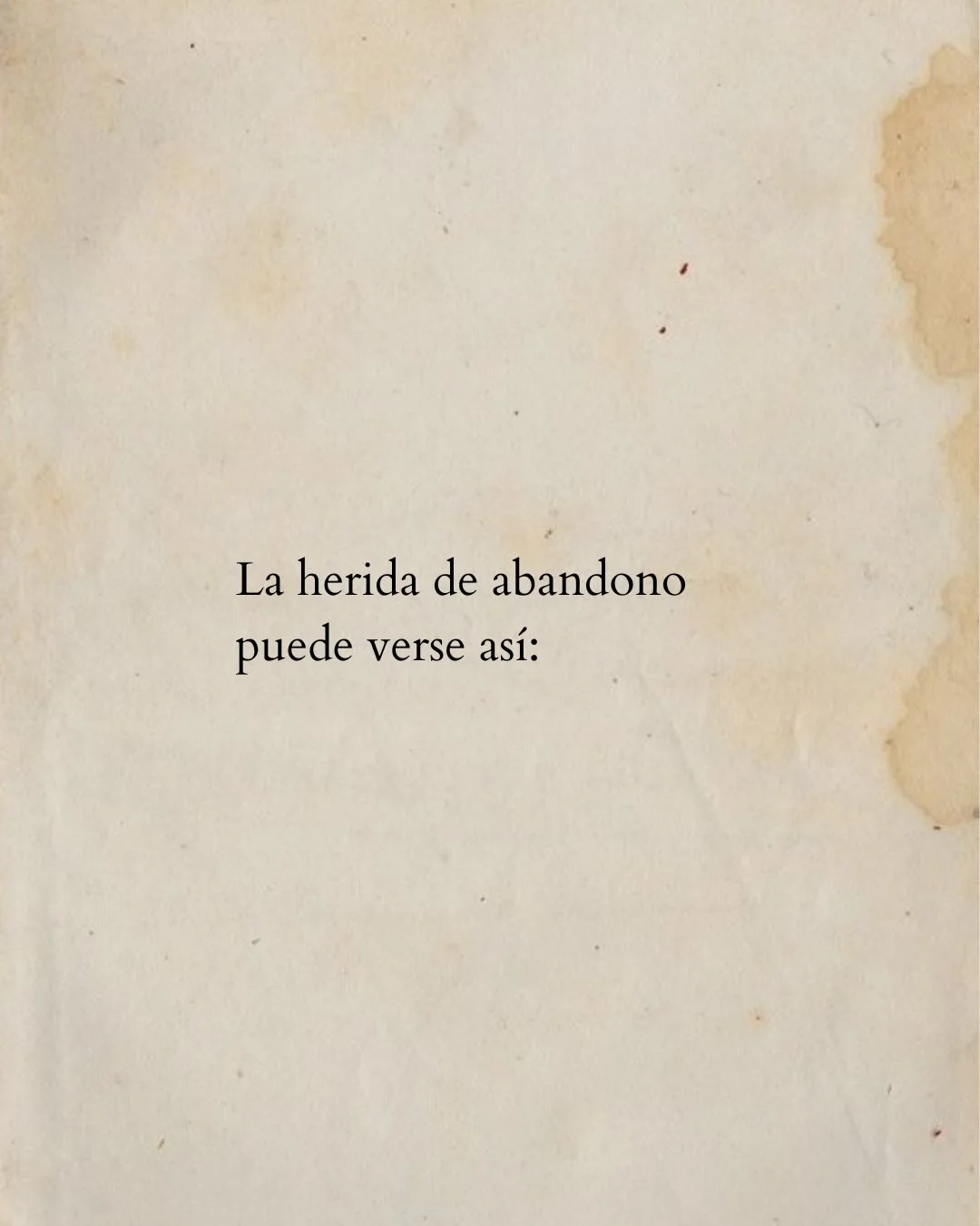 Photo by Luz en letras on February 23, 2026. May be an illustration of book and text that says 'La herida heridadeabandono de de abandono puede verse así:'.