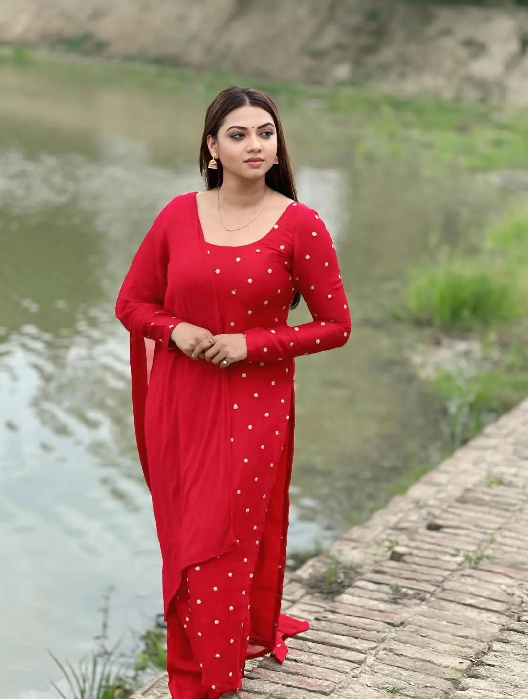 Photo by Raksha Gupta on February 20, 2026. May be an image of net, dress and text.